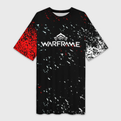 Платье-футболка 3D Warframe краски пали текстура