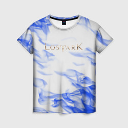 Женская футболка 3D Lostark flame blue 