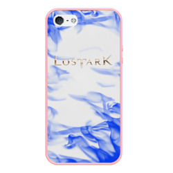 Чехол для iPhone 5/5S матовый Lostark flame blue 