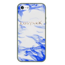 Чехол для iPhone 5/5S матовый Lostark flame blue 