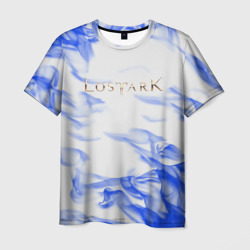 Мужская футболка 3D Lostark flame blue 