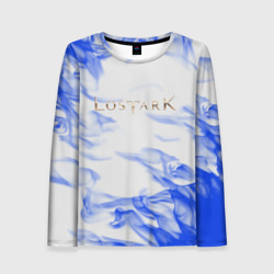 Женский лонгслив 3D Lostark flame blue 