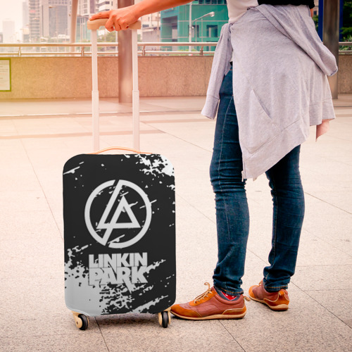 Чехол для чемодана 3D Linkin park logo краски текстура, цвет 3D печать - фото 4
