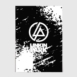 Постер Linkin park logo краски текстура