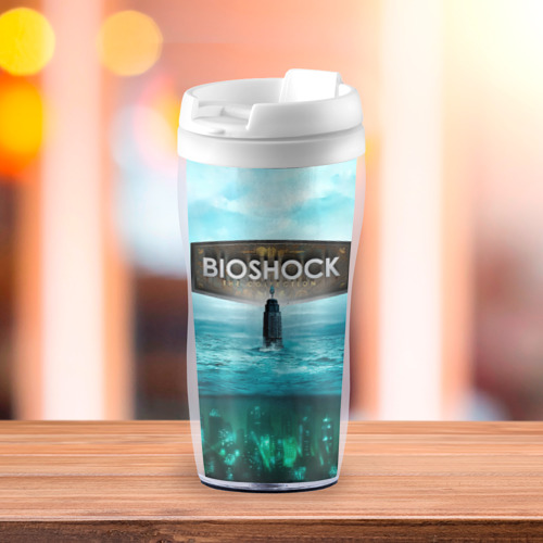 Термокружка-непроливайка BioShock the collection, цвет белый - фото 3