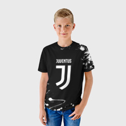 Детская футболка 3D Juventus краски белые - фото 2