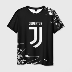 Мужская футболка 3D Juventus краски белые