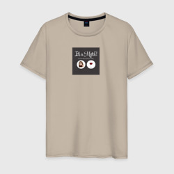 Совпадение – Мужская футболка хлопок с принтом купить со скидкой в -20%