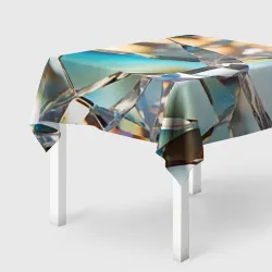 Скатерть 3D Грани стеклянного камня