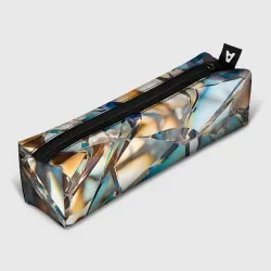 Пенал школьный 3D Грани стеклянного камня