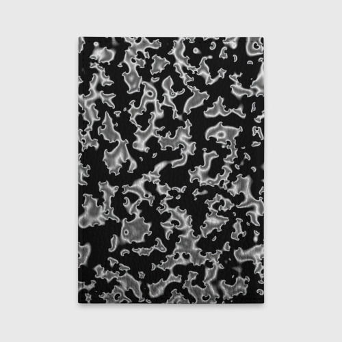 Обложка для автодокументов Капли жидкого металла - камуфляж на чёрном, цвет черный - фото 2