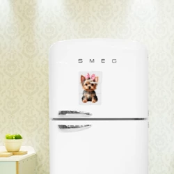 Магнитный плакат 2Х3 Йоркширский терьер с розовым бантиком - фото 2