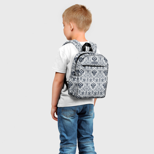 Детский рюкзак 3D с принтом Греб России паттерн, фото на моделе #1