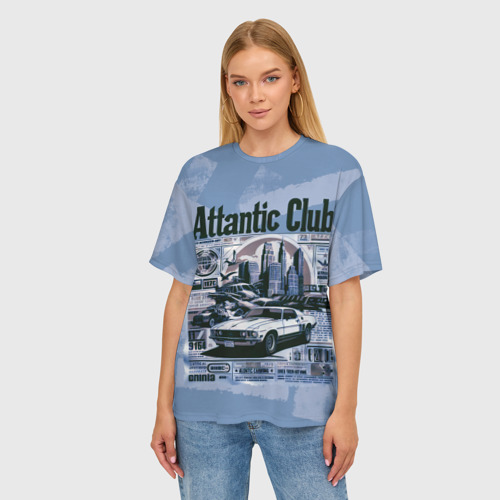 Женская футболка oversize 3D Клуб Аттантика, цвет 3D печать - фото 3