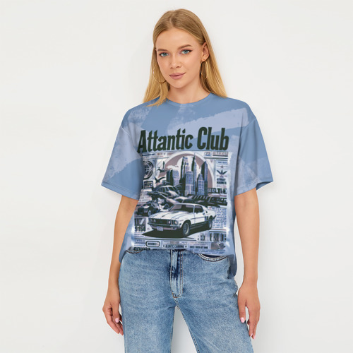 Женская футболка oversize 3D Клуб Аттантика, цвет 3D печать - фото 5