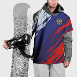 Накидка на куртку 3D Россия Sport брызги красок триколор