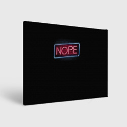 Холст прямоугольный Nope - neon