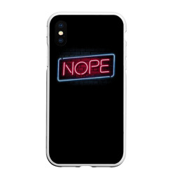 Чехол для iPhone XS Max матовый Nope - neon