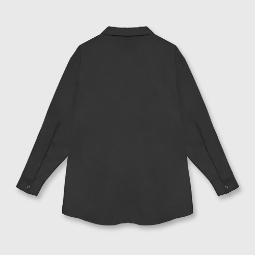 Женская рубашка oversize 3D с принтом Nope - neon, вид сзади #1