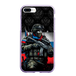 Чехол для iPhone 7Plus/8 Plus матовый Русский  солдат