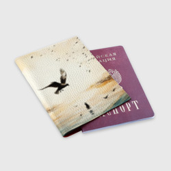 Обложка для паспорта матовая кожа Свобода и тишина - фото 2