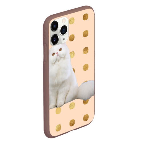 Чехол для iPhone 11 Pro матовый Персидская кошка , цвет коричневый - фото 3