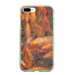 Чехол для iPhone 7Plus/8 Plus матовый Рыба кои под водой