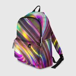 Рюкзак 3D Неоновый скрученный металл разноцветный