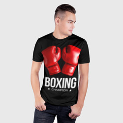 Мужская футболка 3D Slim Boxing Champion  - фото 2