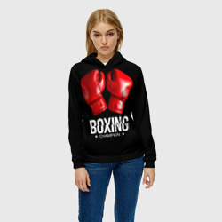 Женская толстовка 3D Boxing Champion  - фото 2
