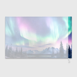 Флаг 3D Северное сияние на природе ai art - фото 2