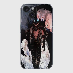 Чехол для iPhone 15 силиконовый с защитой камеры Solo leveling - Igris