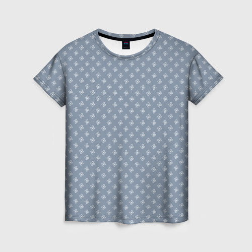 Женская футболка 3D с принтом Цветущая поляна, вид спереди #2