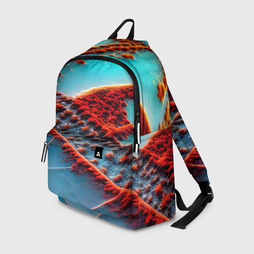 Рюкзак 3D с принтом Крыло стрекозы крупная текстура, вид спереди #2