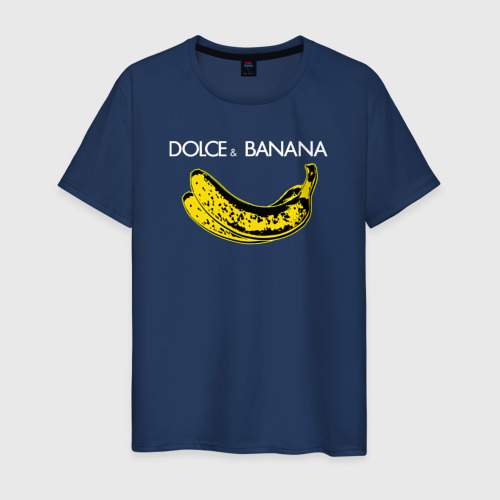 Мужская футболка из хлопка с принтом Dolce Banana, вид спереди №1