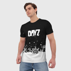 Мужская футболка 3D Dayz снежинки - фото 2