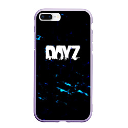Чехол для iPhone 7Plus/8 Plus матовый Dayz текстура краски голубые