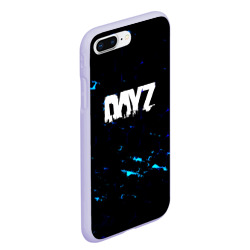 Чехол для iPhone 7Plus/8 Plus матовый Dayz текстура краски голубые - фото 2