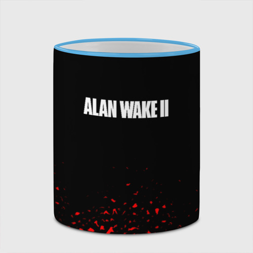 Кружка с полной запечаткой Alan wake писатель гейм краски, цвет Кант небесно-голубой - фото 4