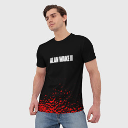 Мужская футболка 3D Alan wake писатель гейм краски - фото 2