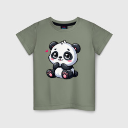 Забавная маленькая панда – Футболка из хлопка с принтом купить со скидкой в -20%