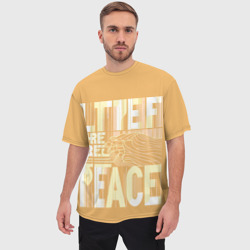 Мужская футболка oversize 3D Let there be peace - фото 2