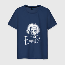 Альберт Эйнштейн с формулой относительности – Мужская футболка хлопок с принтом купить со скидкой в -20%