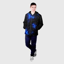 Мужская куртка 3D Неоновый синий - фото 2