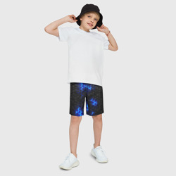 Детские спортивные шорты 3D Неоновый синий - фото 2