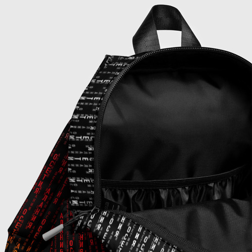 Детский рюкзак 3D Герб Осетии на фоне надписей - фото 6
