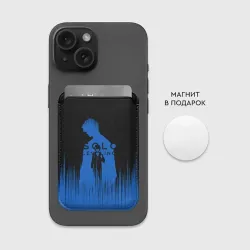 Картхолдер Magsafe магнитный Sung Jin Woo blue Shadow - фото 2