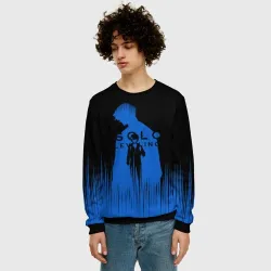 Мужской свитшот 3D Sung Jin Woo blue Shadow - фото 2