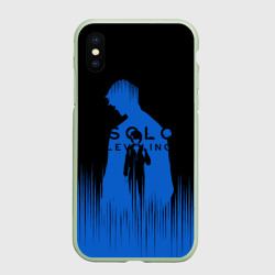 Чехол для iPhone XS Max матовый Sung Jin Woo blue Shadow