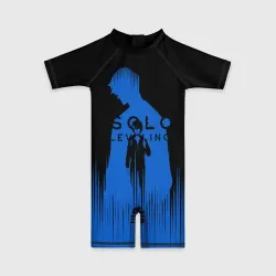 Детский купальный костюм 3D Sung Jin Woo blue Shadow